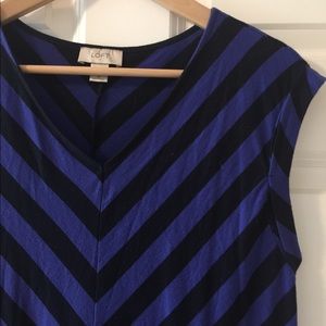 Purple and Black Dress from Loft